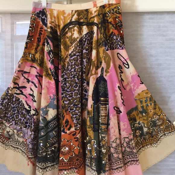 Autograph Dresses & Skirts - Full Circle Skirt with Sequins. French theme-fun!
